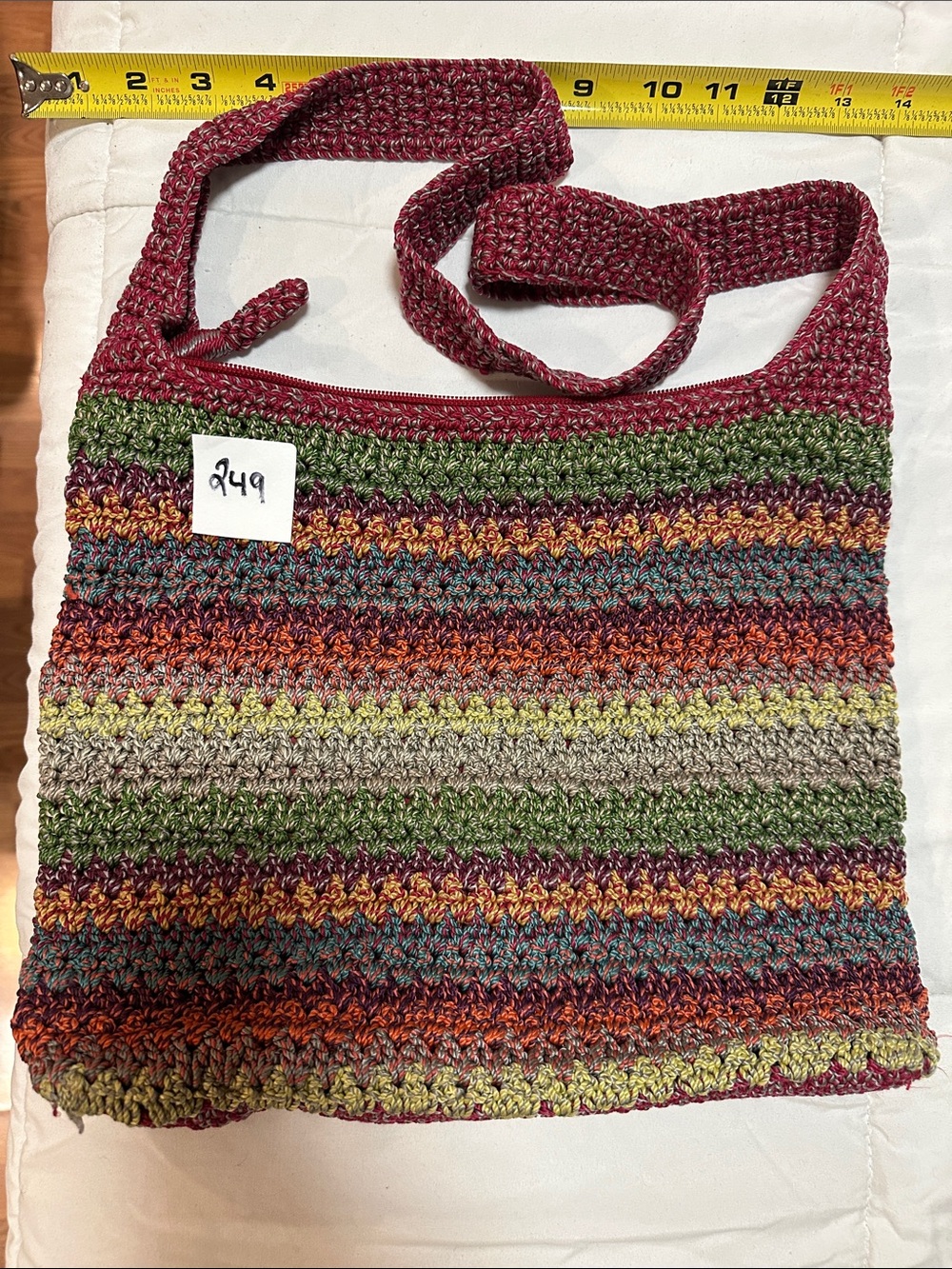 The Sak Multicolor Crochet Shoulder Bag # 249